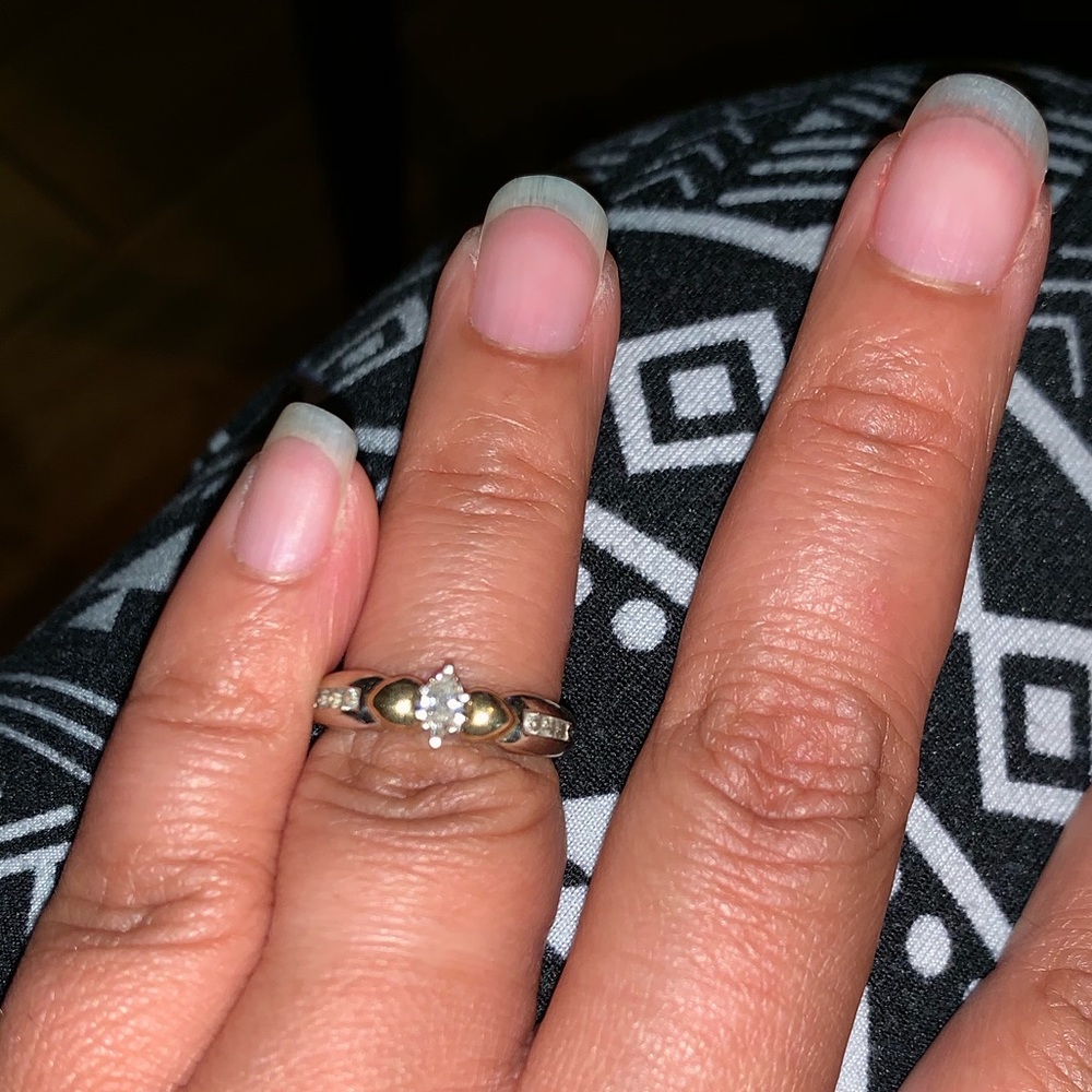 White gold ring
